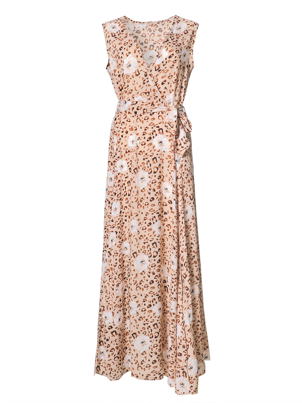 Eco-Chic Women's Bohemian Floral Maxi Dress
