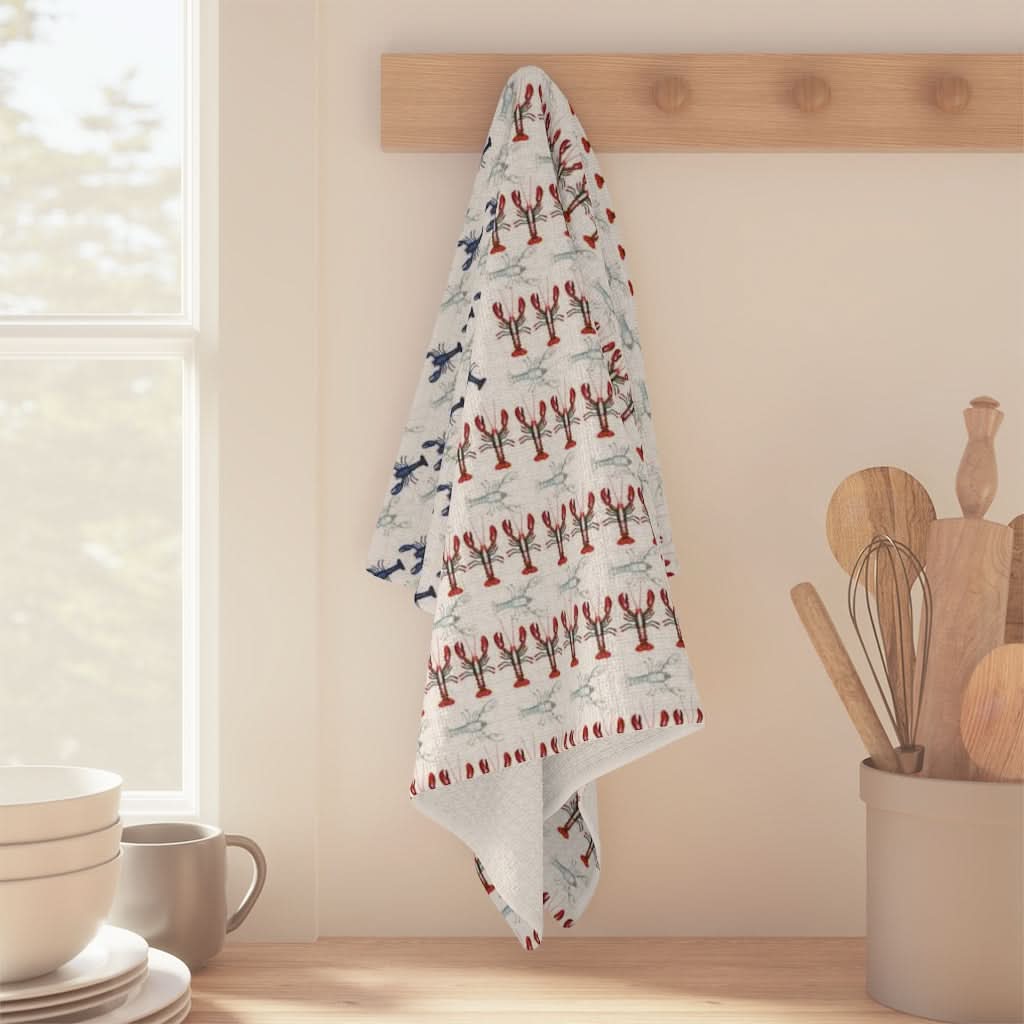 Vibrant American Lobster Soft Kitchen Towel