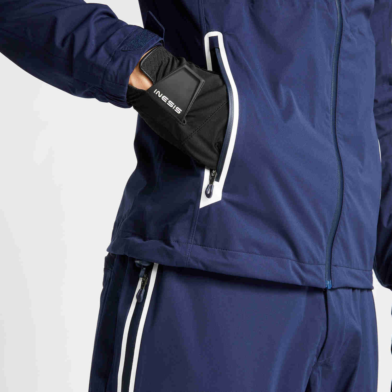 Men's Golf Waterproof Jacket - RW500 Navy Blue