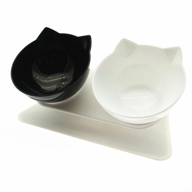 Non-Slip Double Pet Bowl with Stand for Cats and Dogs