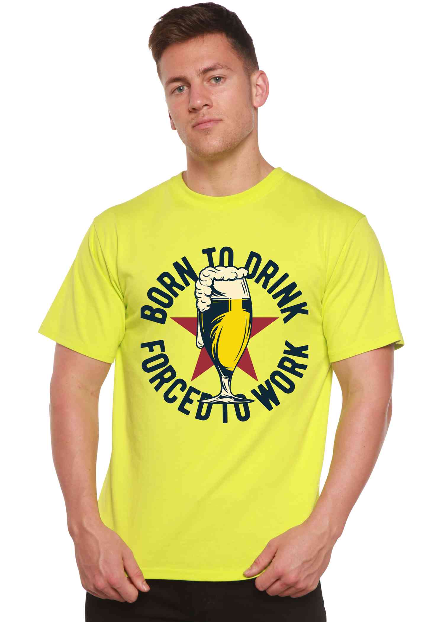 Eco-Friendly Men's Bamboo Viscose/Organic Cotton Graphic T-Shirt