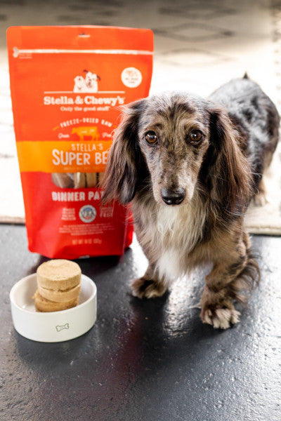 Stella's Super Beef Freeze-Dried Dinner Patties for Dogs - Nutrient-Rich, Organic & Complete Meal