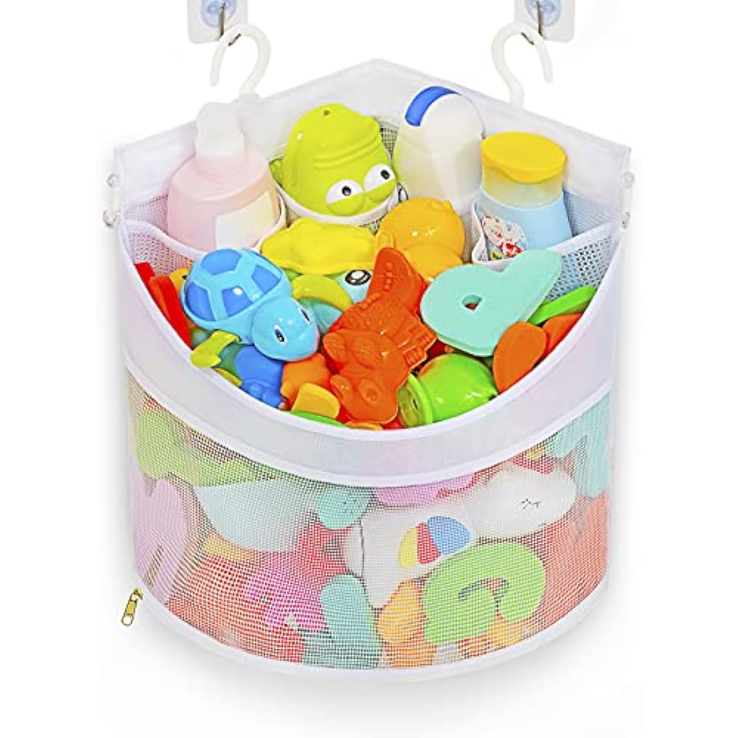 Upgraded Baby Bath Toy Organizer with Quick Drying and Mould Proof Features