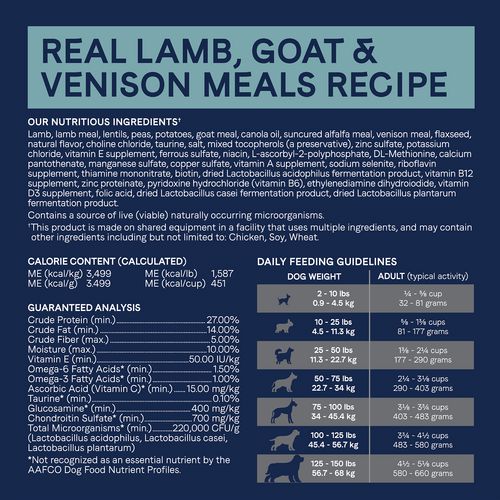 Canidae PURE Grain-Free Dry Dog Food - Lamb, Goat & Venison
