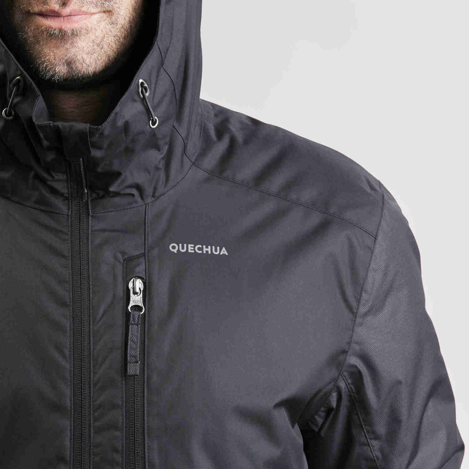 Men's Waterproof Hiking Jacket for Cold Weather - SH500