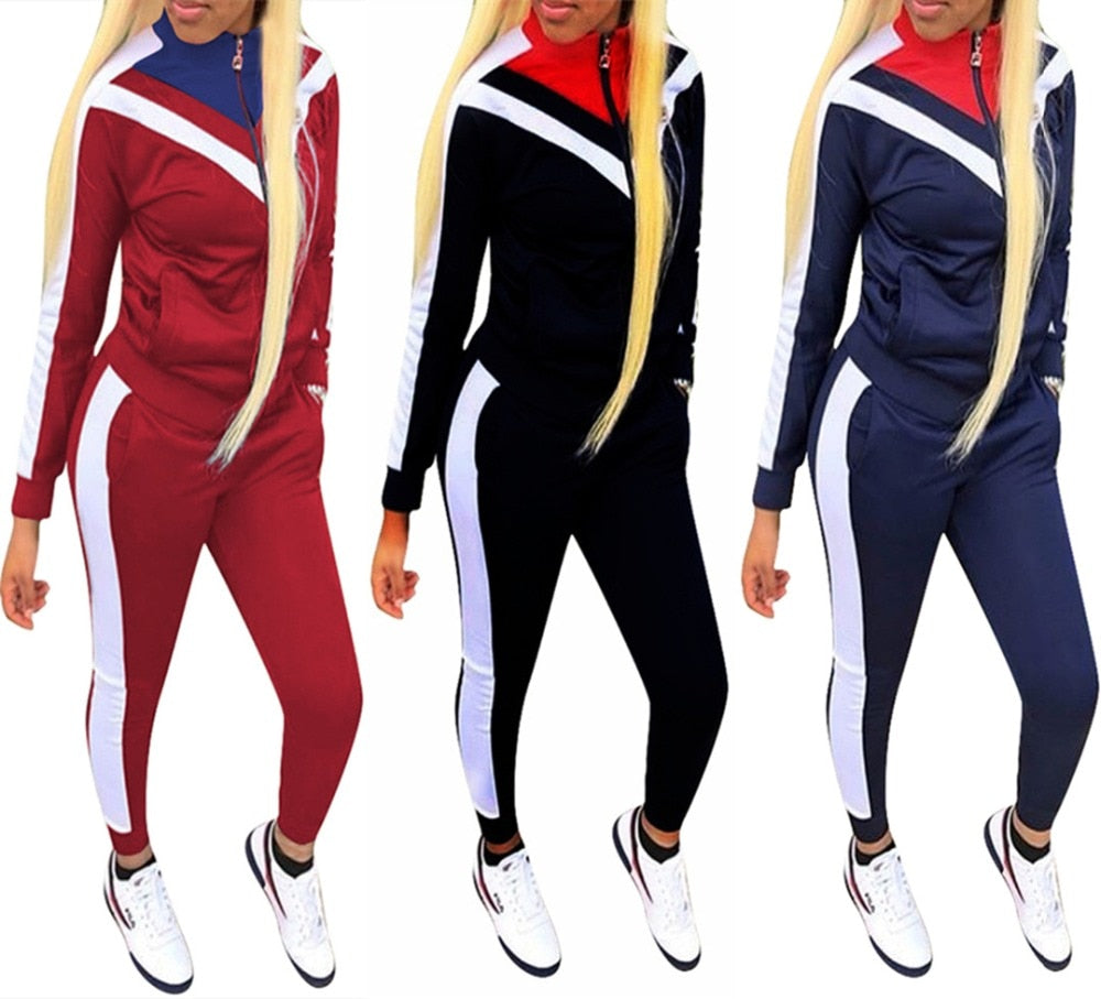 Women's Stylish Yoga Set for Autumn Fitness