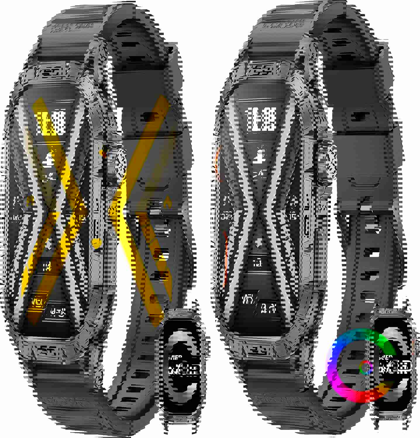NEKTOM K63 Rugged Tactical Smartwatch for Outdoor Enthusiasts