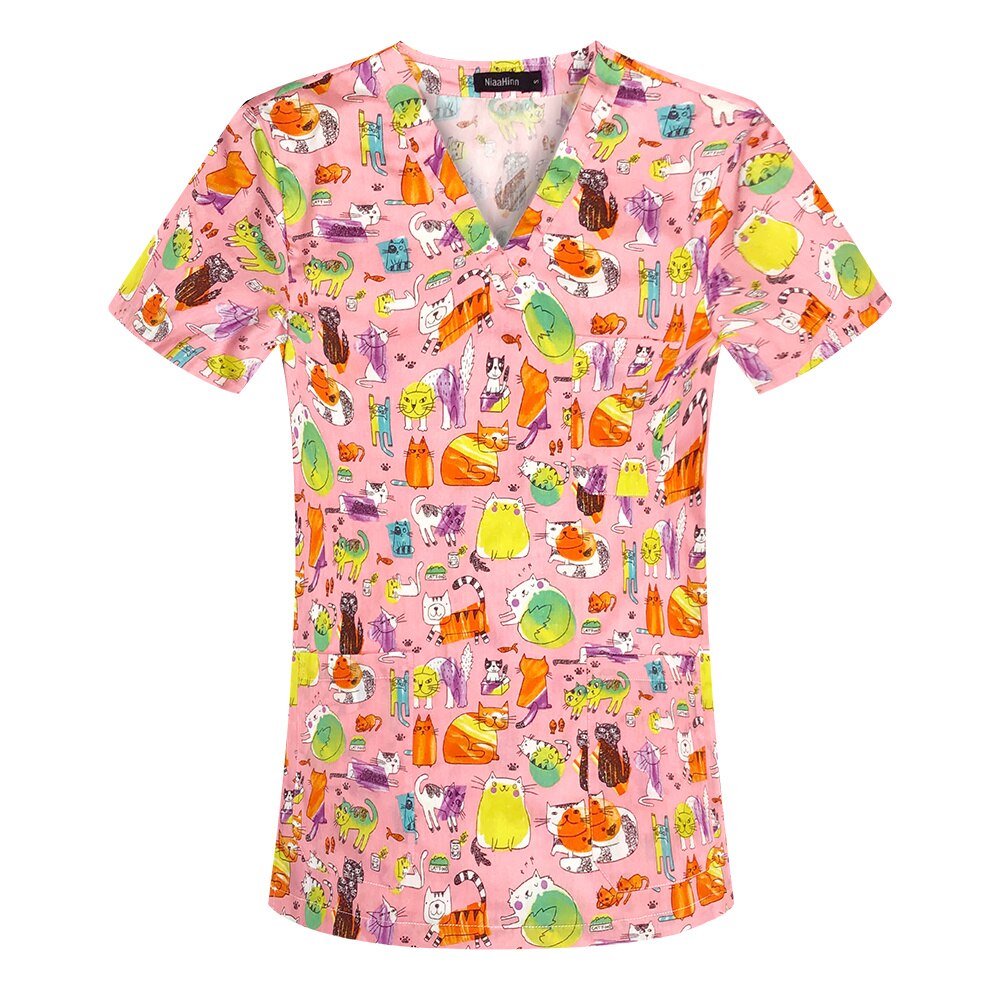 Unisex Medical Scrubs with Anime-Inspired Prints