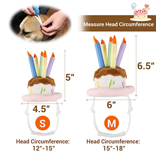 Namsan Pet Birthday Hat - Adorable Cake Themed Accessory for Cats and Dogs