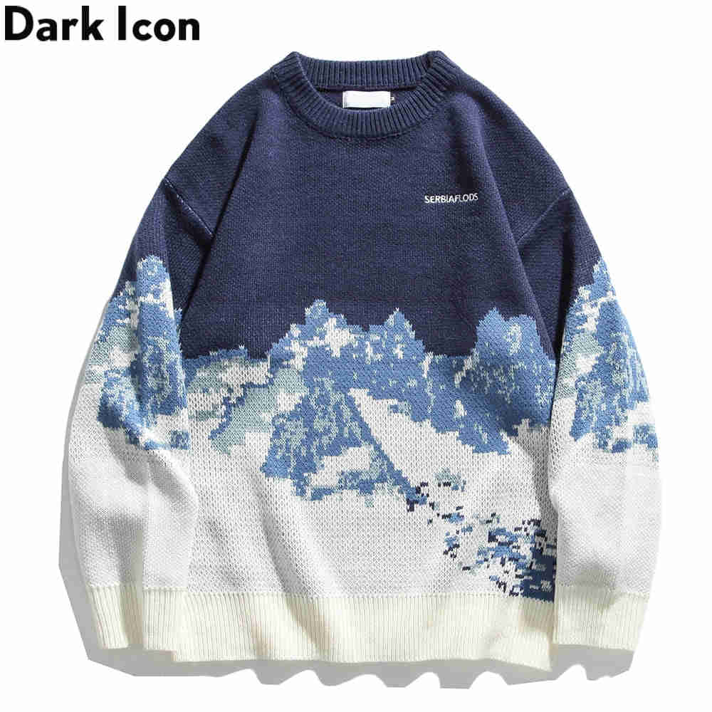 Stylish Letter-Patterned Preppy Sweater for Men and Women