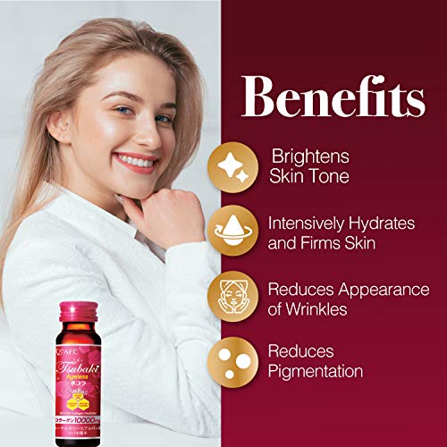 AFC Japan Tsubaki Ageless Beauty Collagen Drink - Premium Skin Revitalization Formula