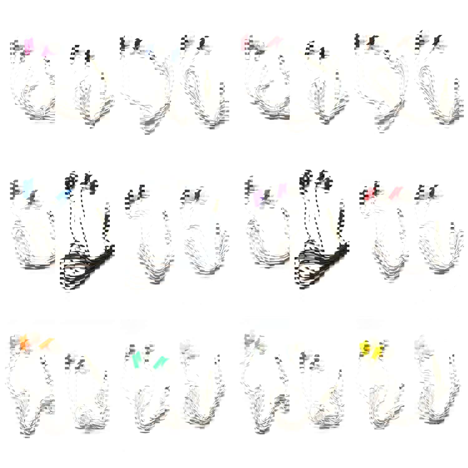 High-Quality Stereo Earbuds with Multiple Color Options