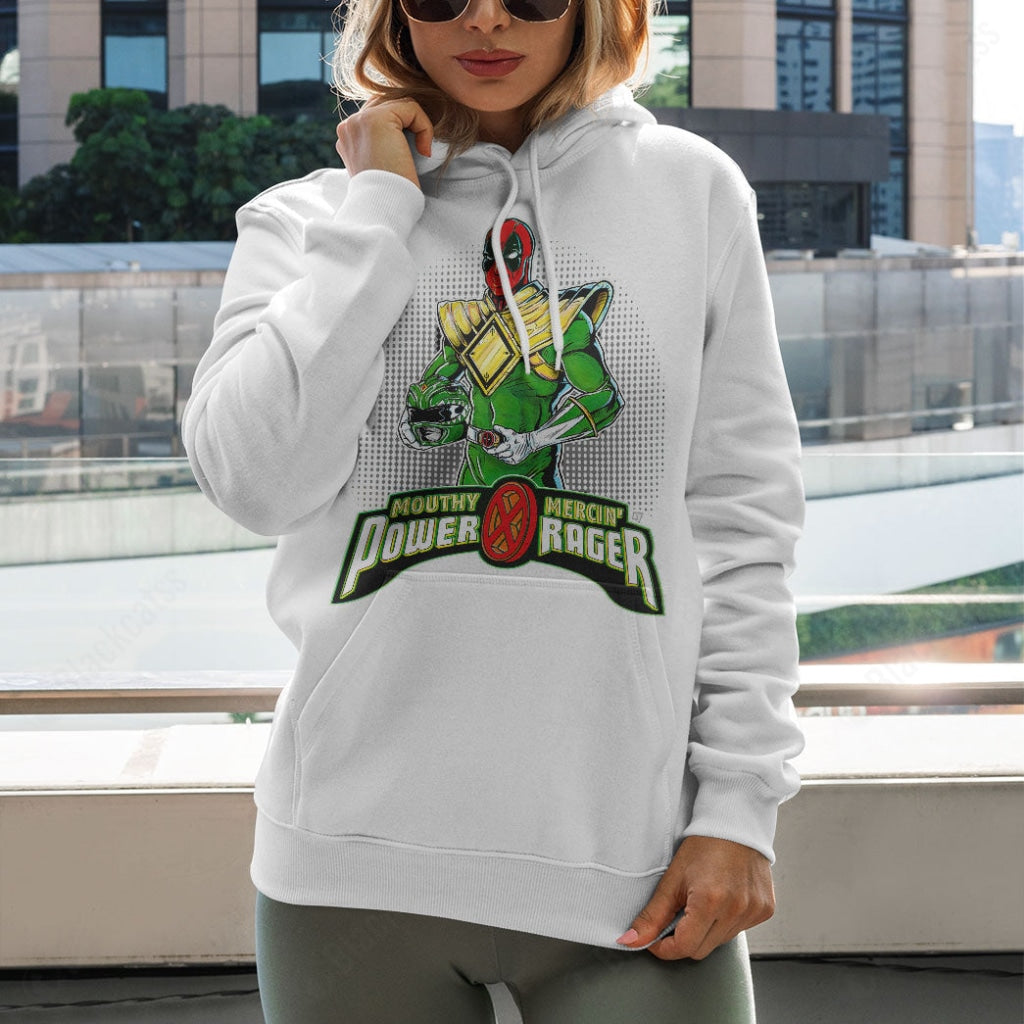 Green Power Rager Custom Graphic T-Shirt