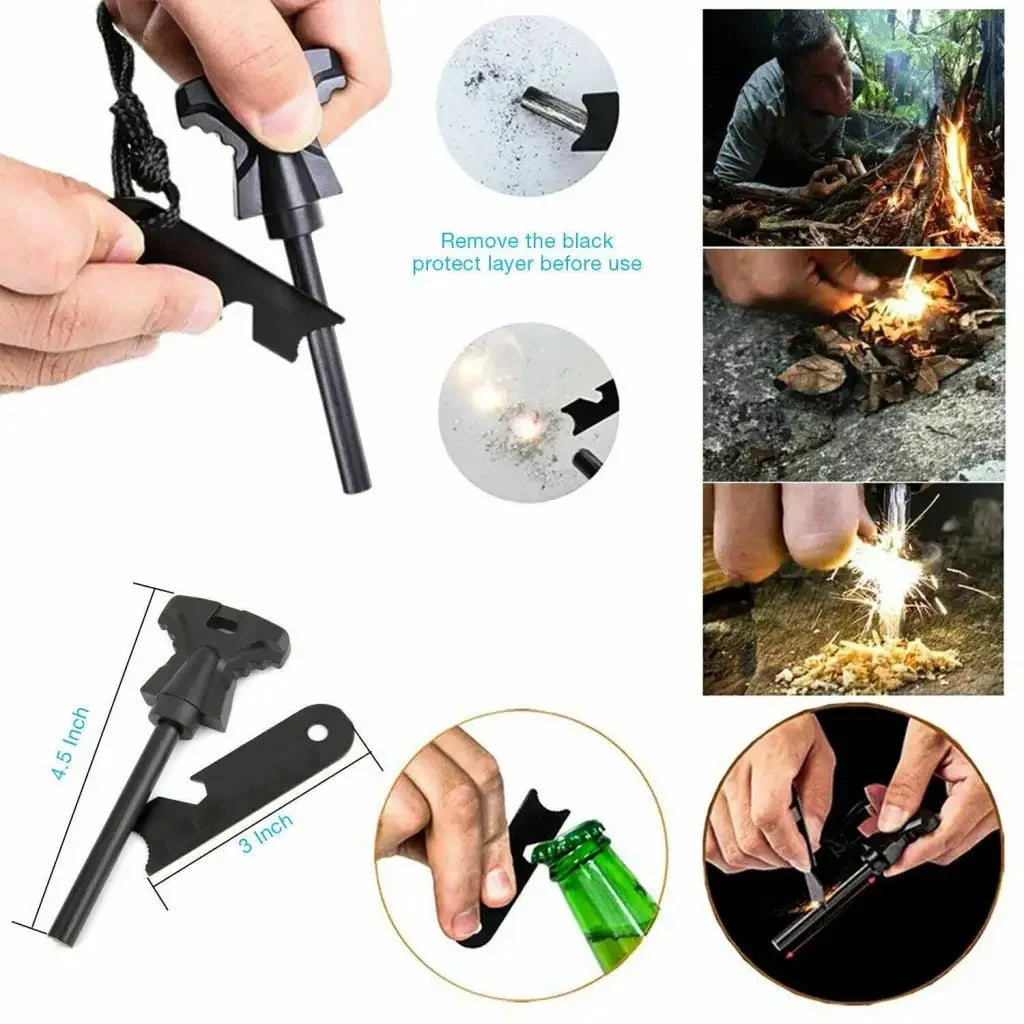 All-Terrain 14-in-1 Survival Kit for Outdoor Adventures