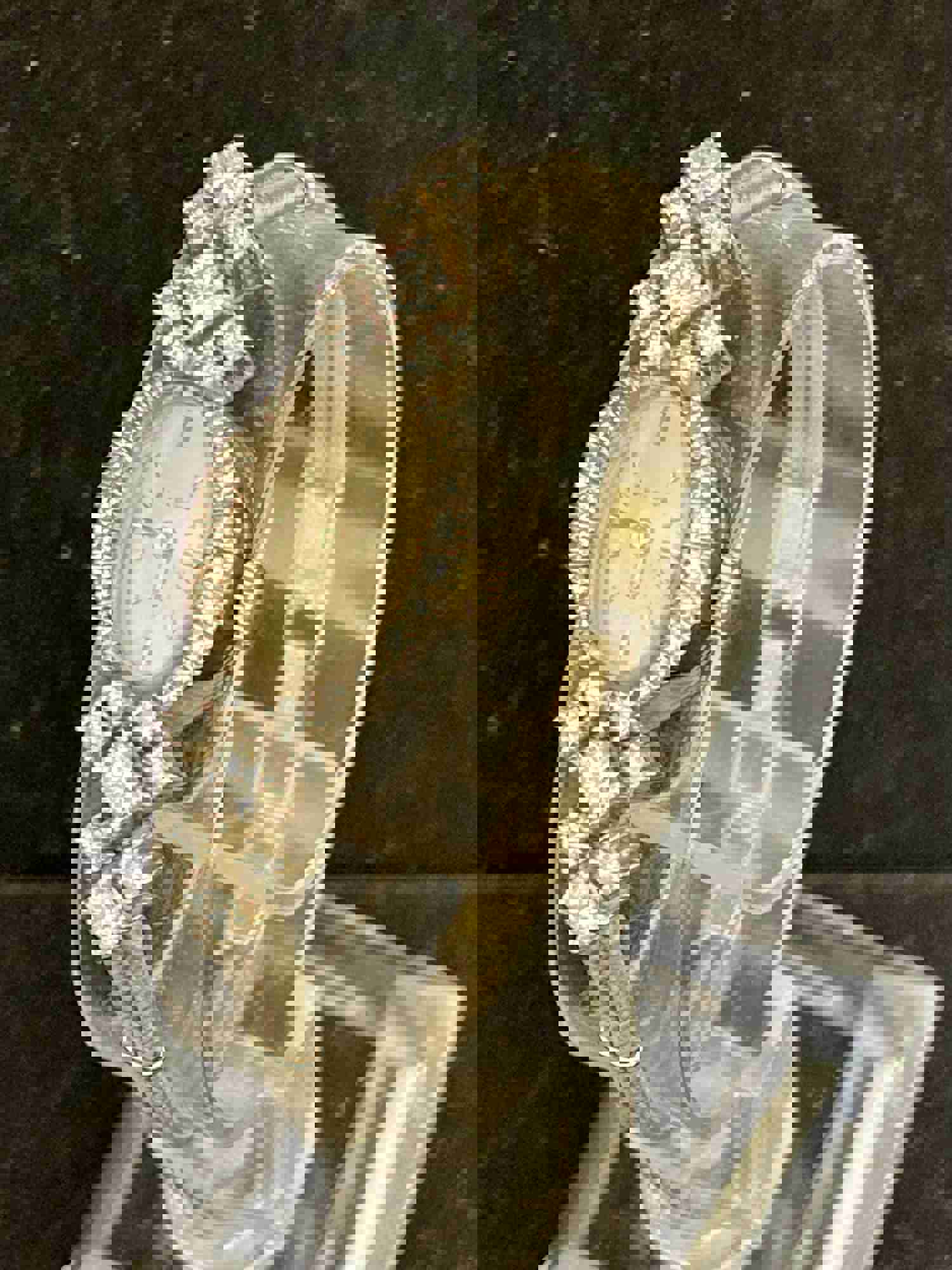 Bulova Oval Diamond Ladies Watch in Solid White Gold