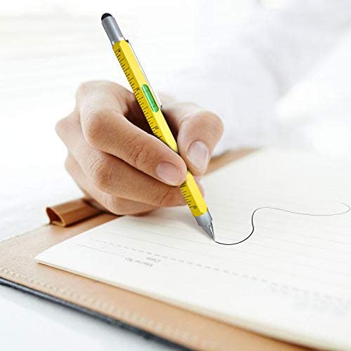 Ultimate 6-in-1 Multi-Tool Pen for Men - Yellow