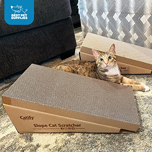 Premium Durable Cat Scratcher Set - Eco-Friendly Cardboard for Active Play