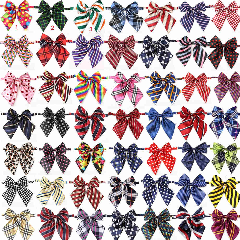 Stylish Dog Bowties - 100pcs Assorted Colors Pet Accessories for Weddings & Events