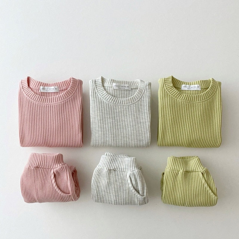 Casual Cotton Kids Tracksuit Set for Spring and Autumn
