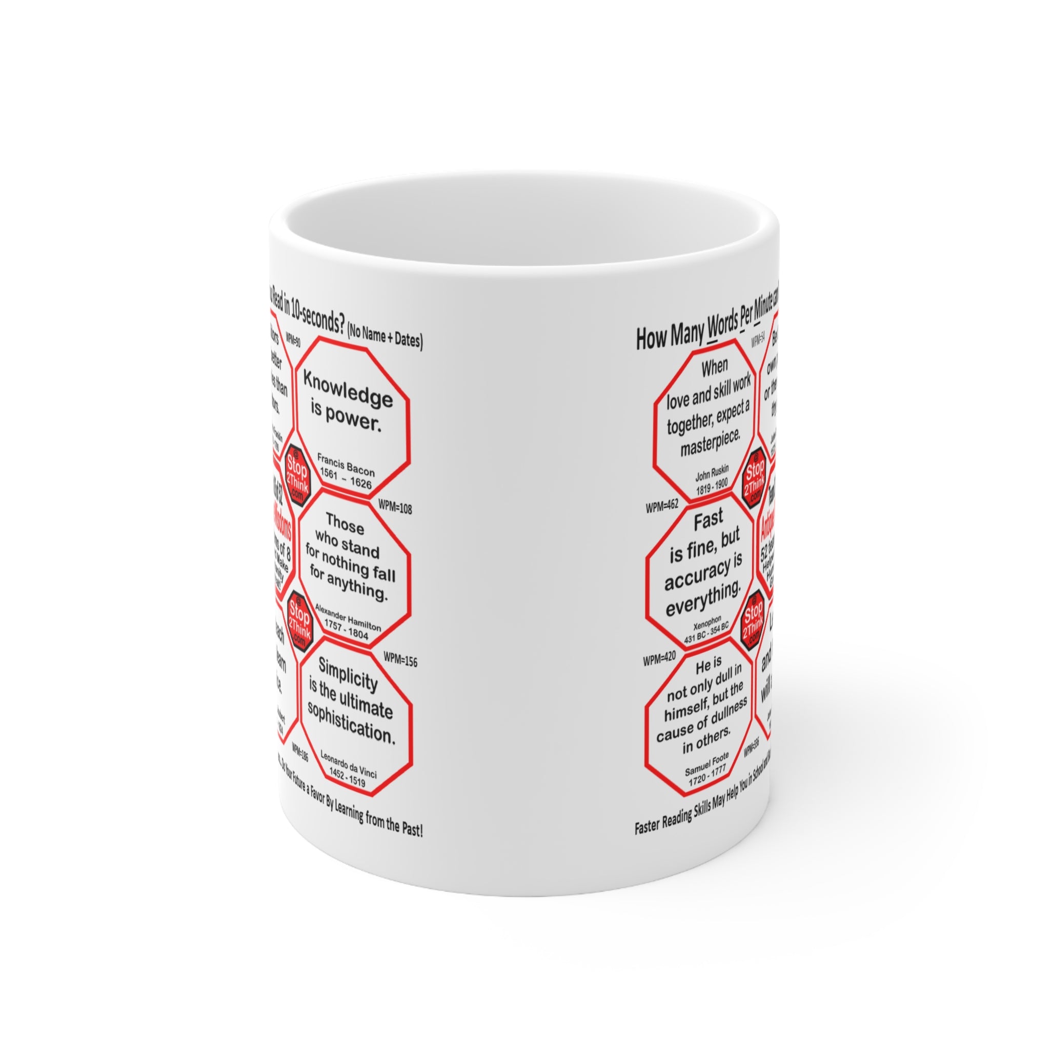 Speed Reading Challenge: Mug Wisdoms - Teams 26+27 of 52