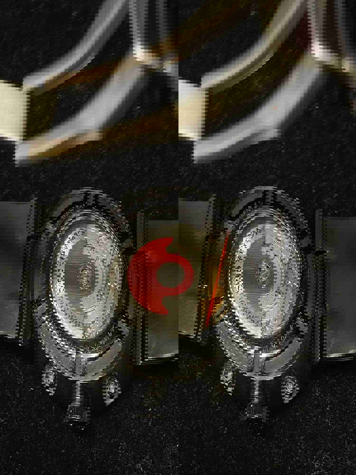 Oris Men's Skeleton Back Automatic Watch with Original Rubber Strap