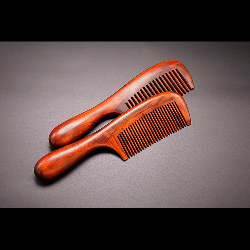 African Rosewood Handcrafted Massage Comb for Health Hair Therapy