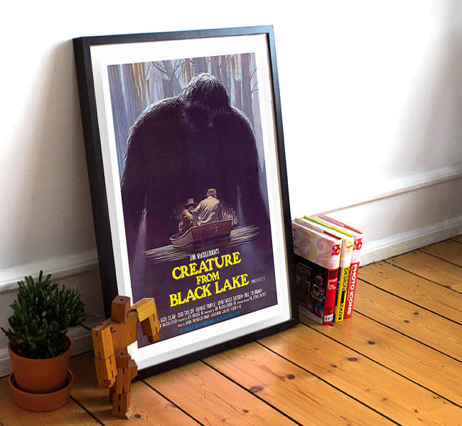 Vintage 1976 Creature from Black Lake Movie Poster - 11 x 17