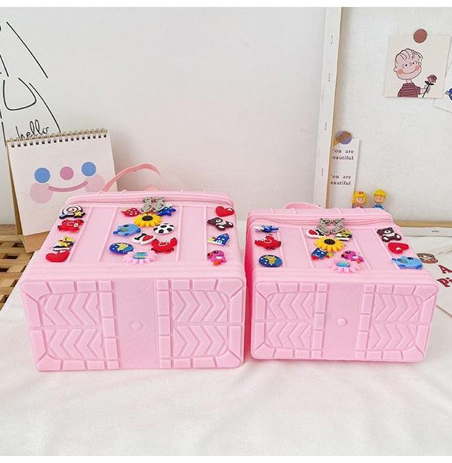 Silica Gel Embossed Carry-On Travel Bag