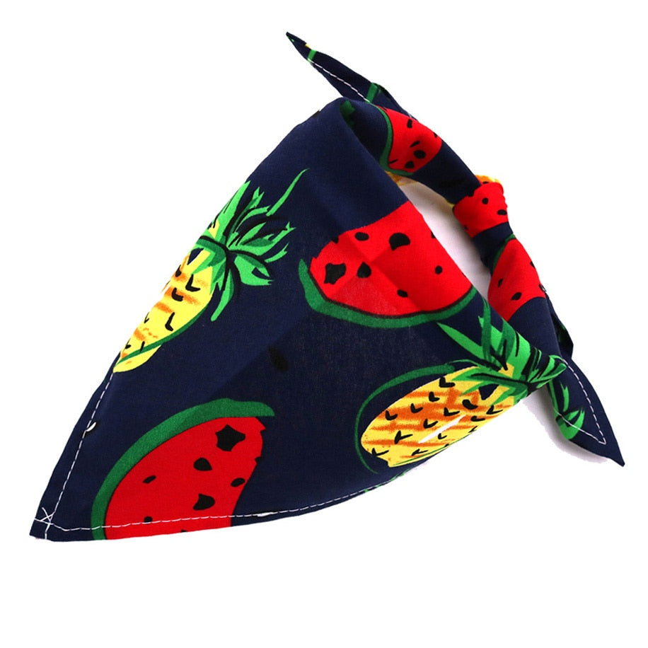 Flamingo-Printed Dog Bandanas - 50/100pcs Cotton Pet Accessories for Summer