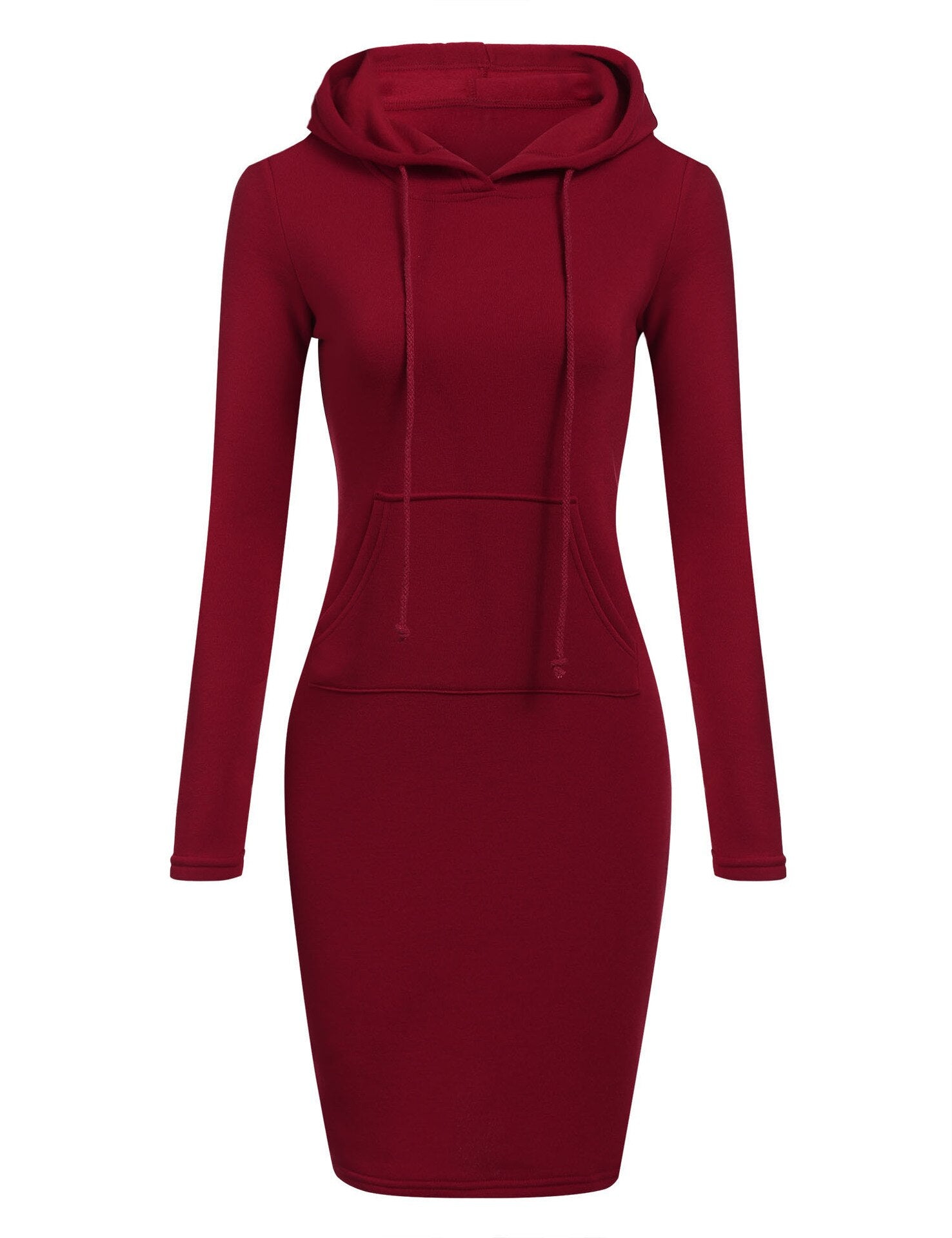 Women's Patchwork Hooded Long Sweatshirt - Casual Style for Spring/Autumn