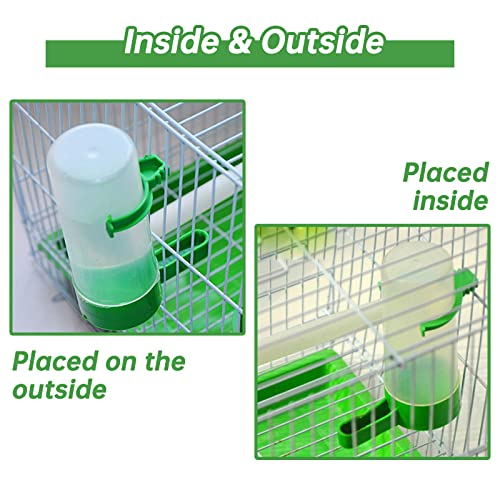 Gosear Automatic Gravity Bird Waterer - 4pcs 140ml Dispensers for Cage