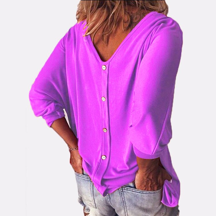 Stylish Women's 2023 Summer V-Neck Batwing Sleeve T-Shirt