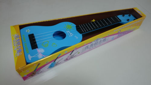 Children's Mini Acoustic Guitar Toy - 21" ABS Plastic with 4 Strings