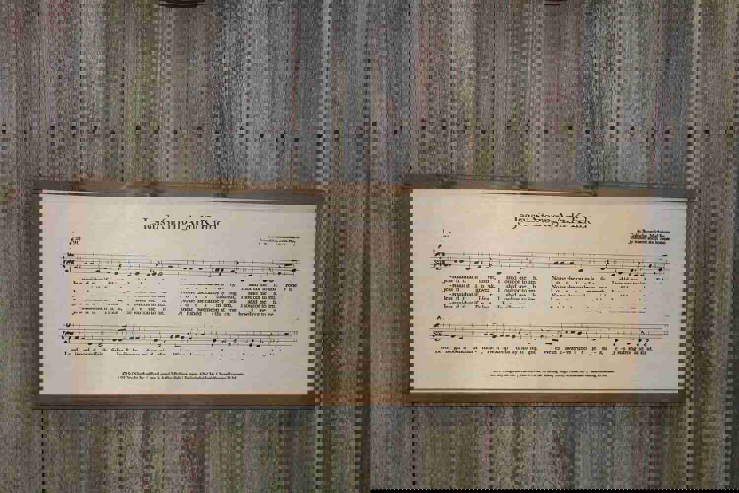 Custom Engraved Sheet Music Wood Sign, Shabby Chic Decor
