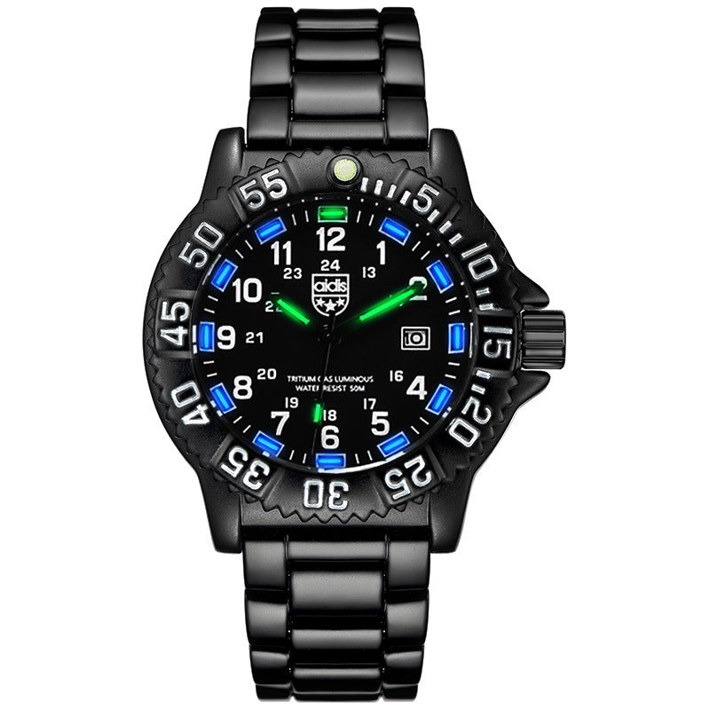 Rugged Military-Style Quartz Watch for Men - Sporty & Durable