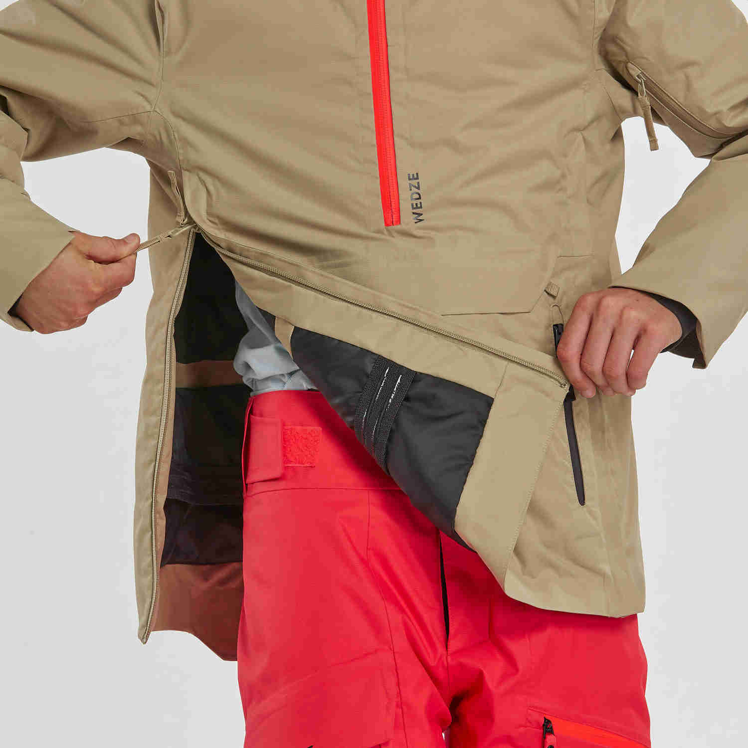 FR500 Girls' Hooded Freeride Ski Jacket