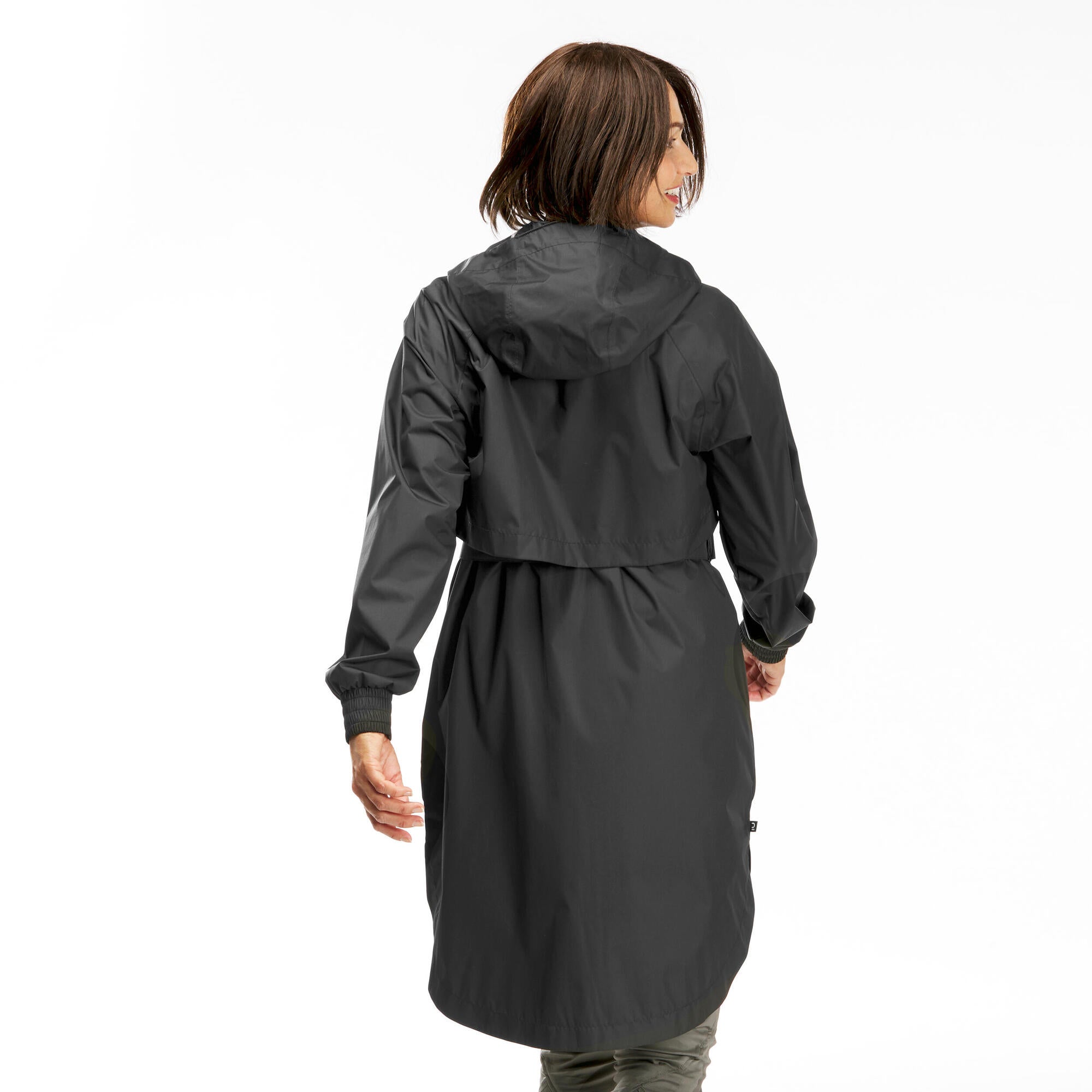Quechua Women's Raincut Long Waterproof Jacket