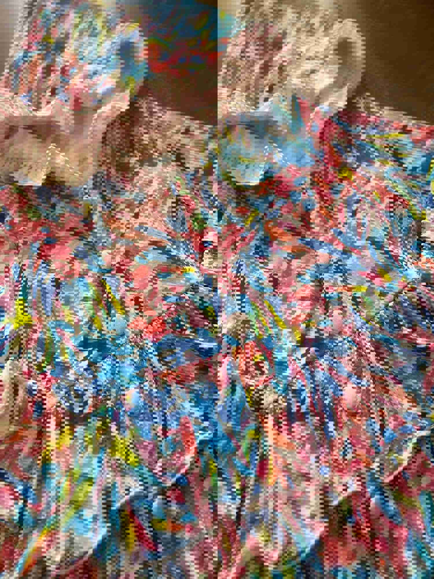 Stylish Multicolor Ruffle Jacket for Men and Women