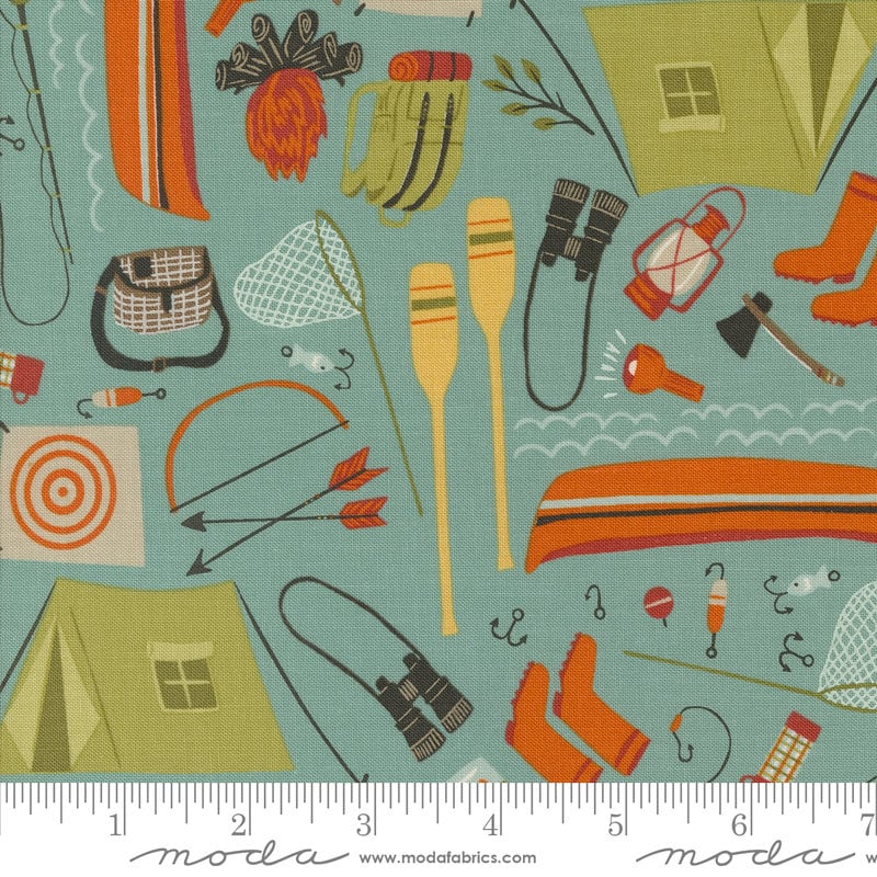 Stacey Iest Hsu's Camping Gear Sky Fabric - The Great Outdoors Collection