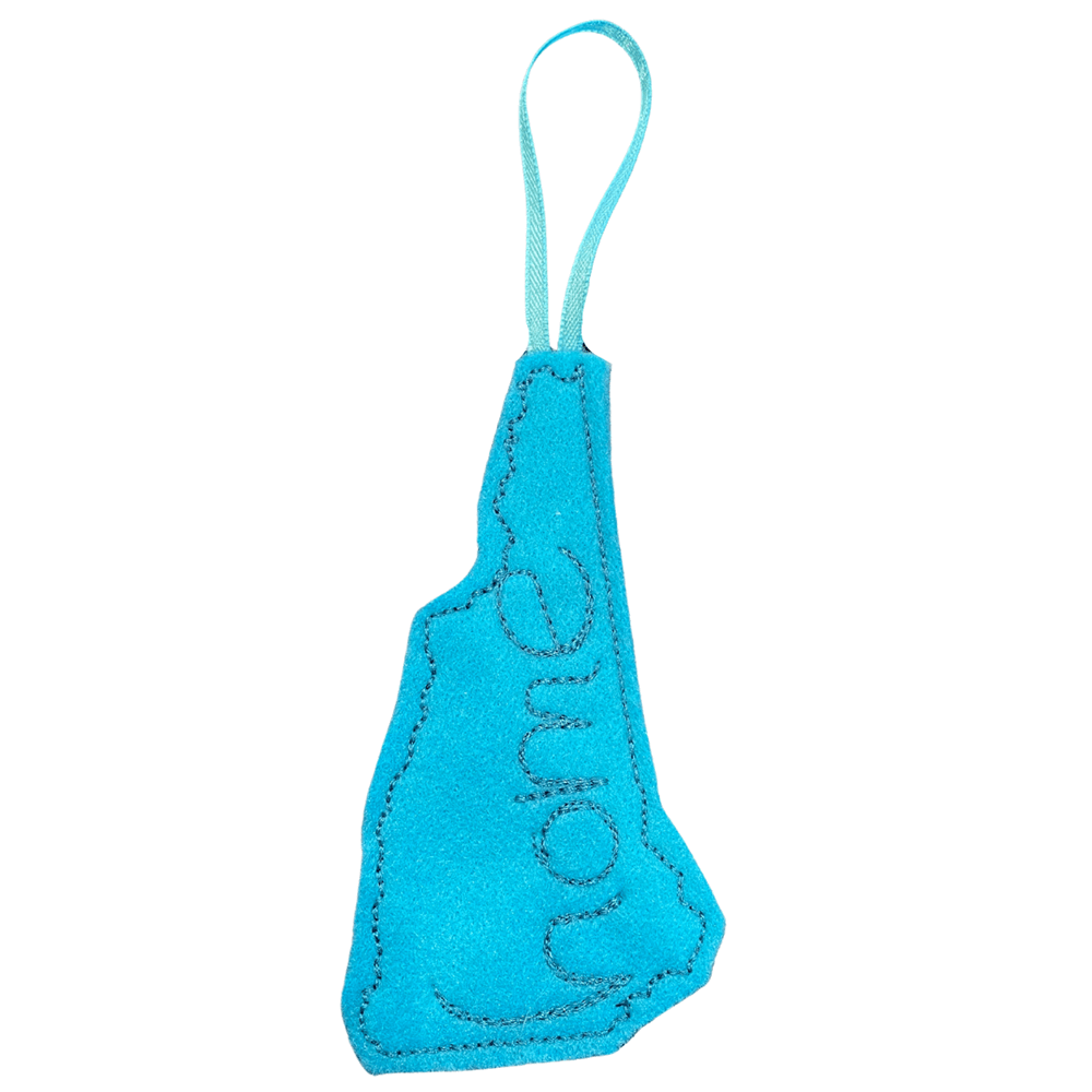 Handcrafted New Hampshire Felt Ornament