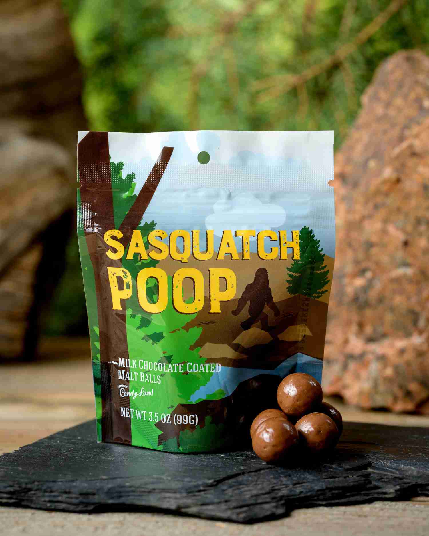 Sasquatch Poop Milk Chocolate Malt Balls - Hilarious Gift for Kids