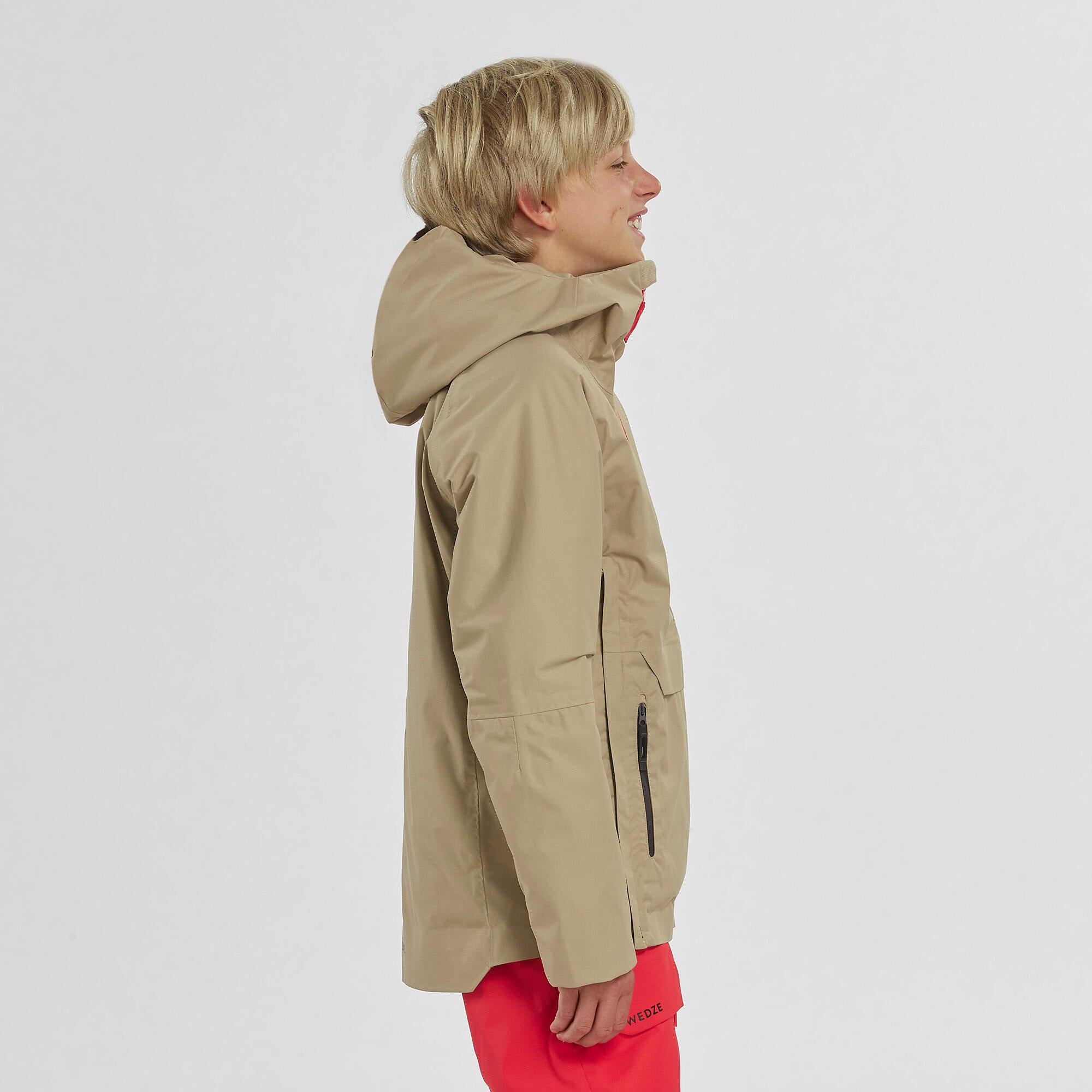FR500 Girls' Hooded Freeride Ski Jacket