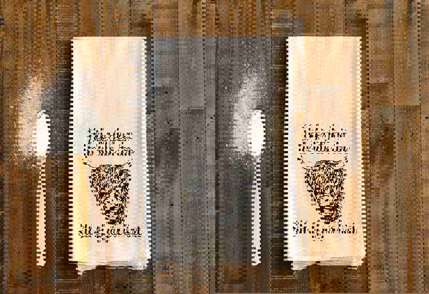Hilarious Kitchen Decor - Heifer Please Tea Towel