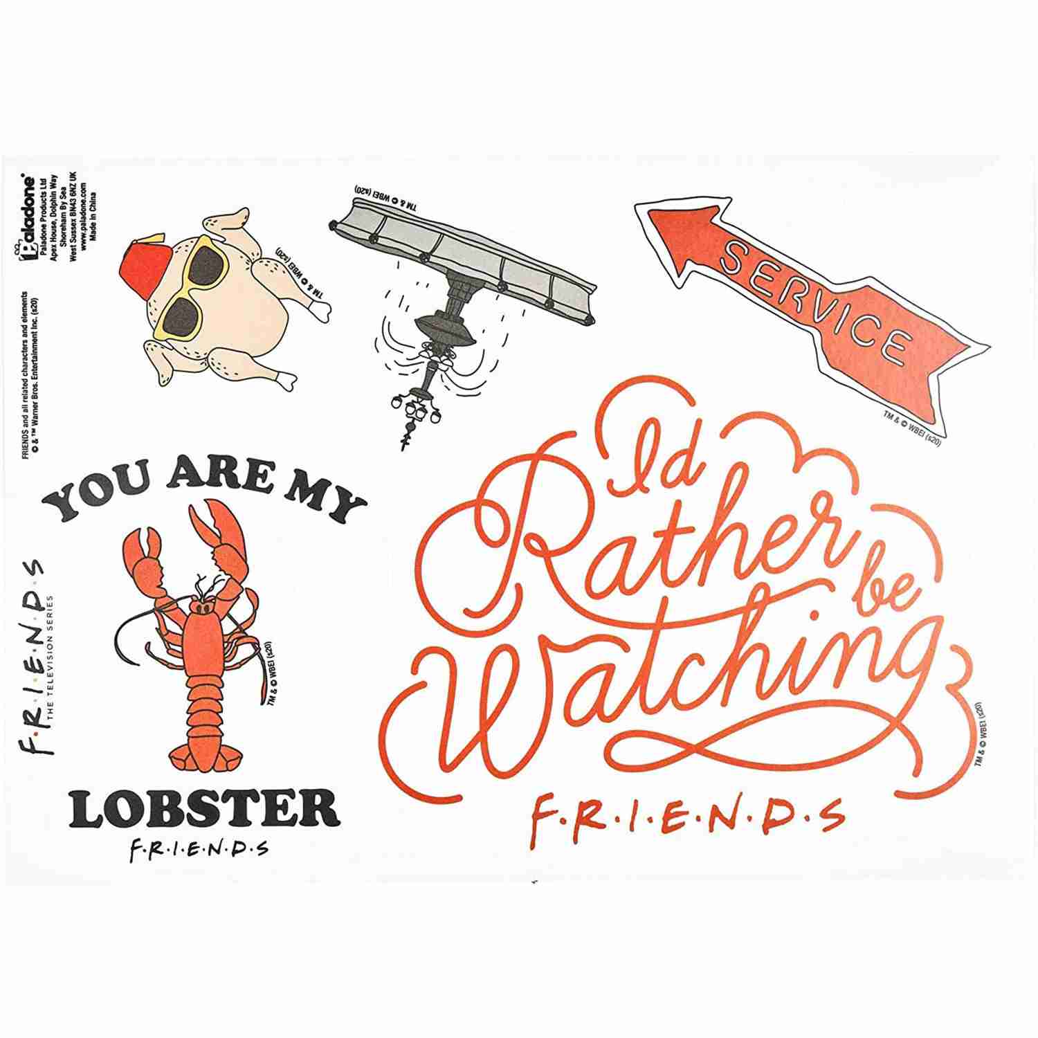 Friends TV Series Themed Waterproof Stickers