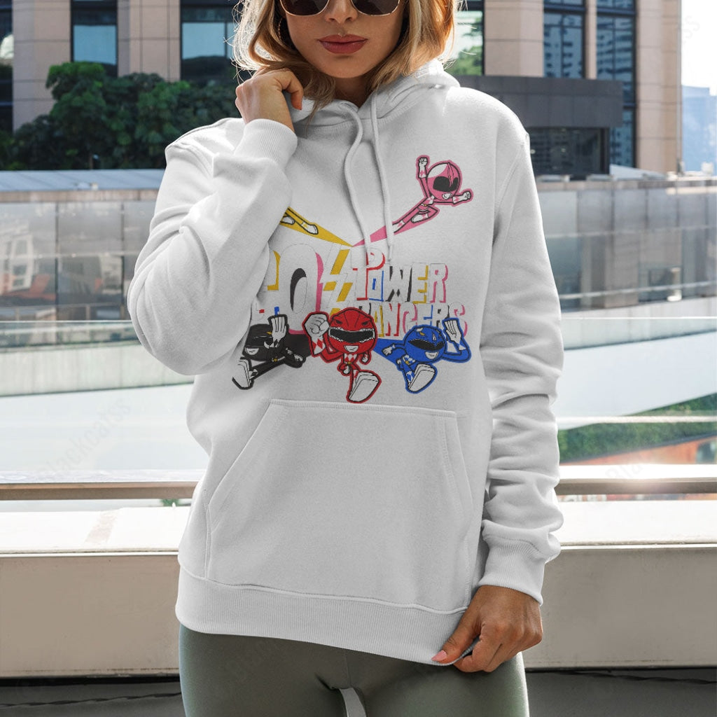 Go Go Power Rangers Custom Graphic T-Shirt