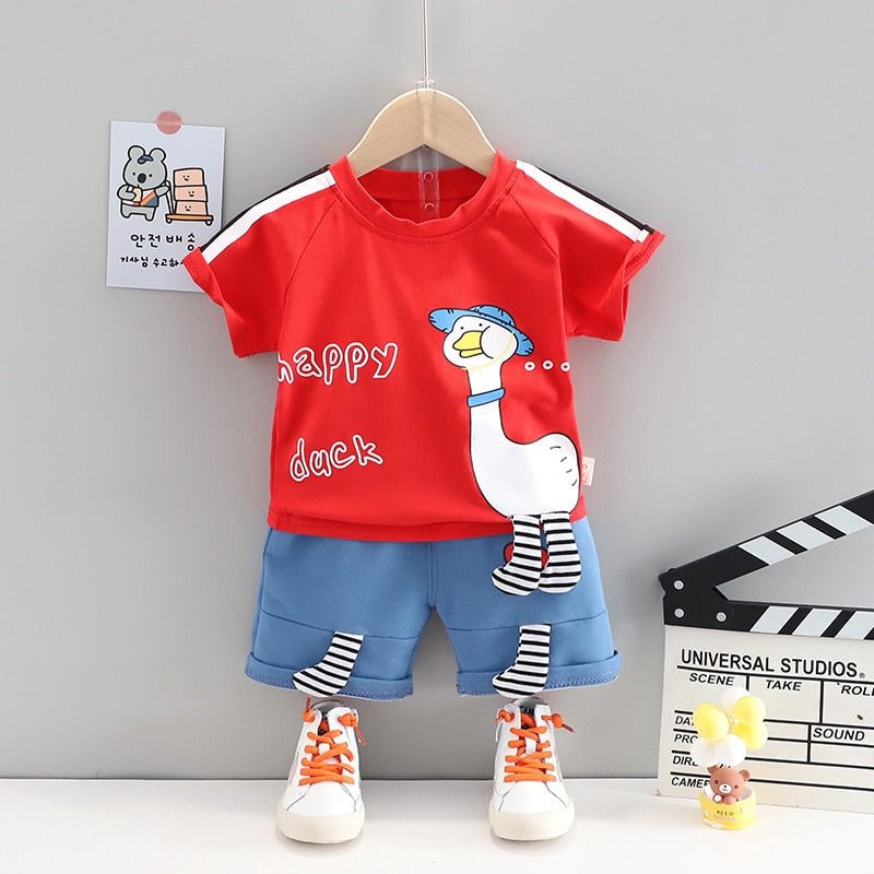 Casual Cotton Blend Baby Clothing Set for Boys and Girls