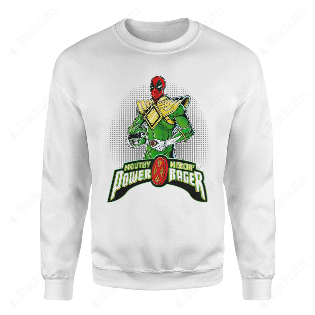 Green Power Rager Custom Graphic T-Shirt