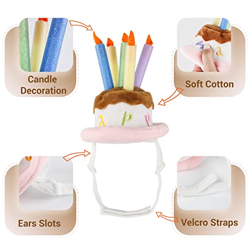 Namsan Pet Birthday Hat - Adorable Cake Themed Accessory for Cats and Dogs