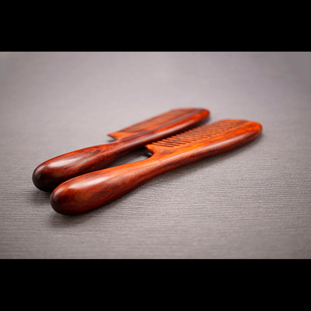 African Rosewood Handcrafted Massage Comb for Health Hair Therapy