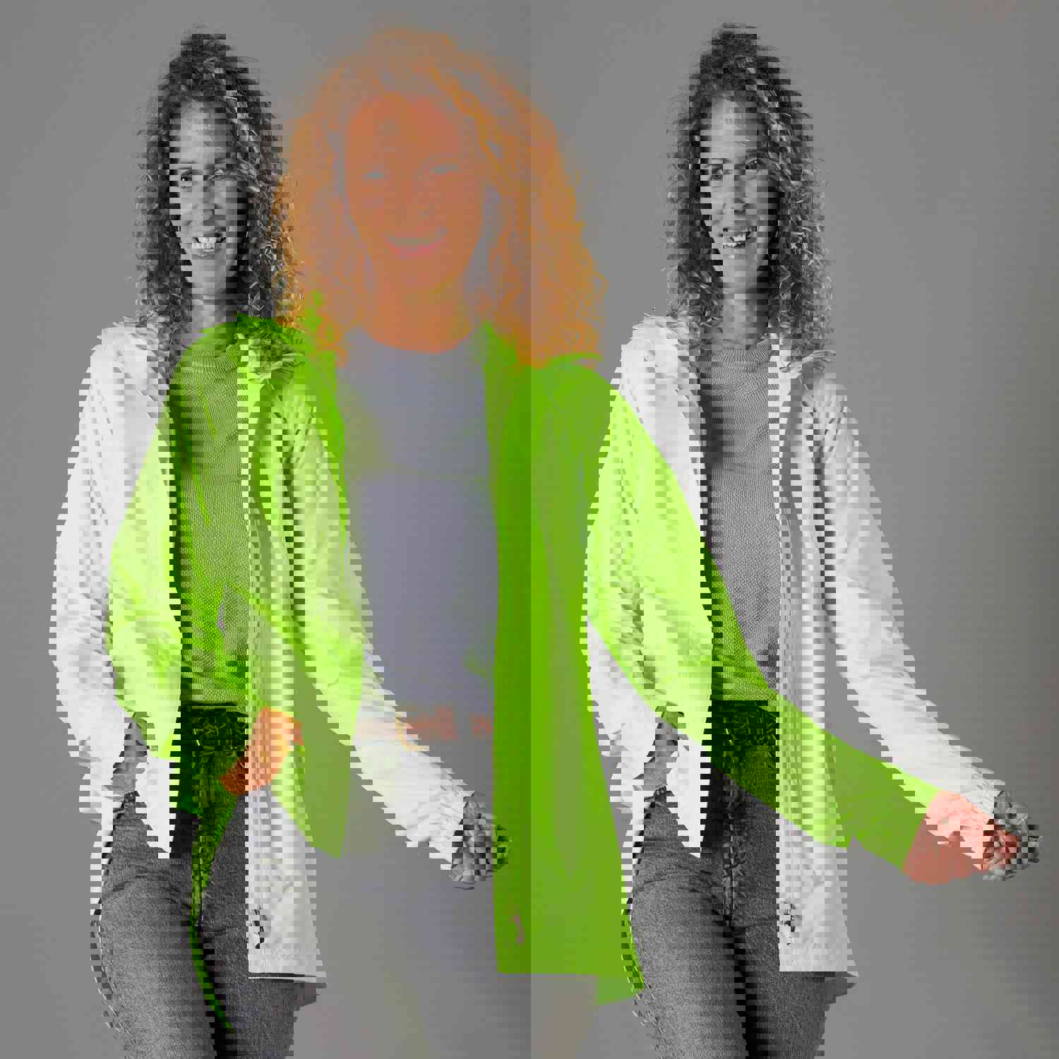 Btwin UC100 Women's High-Visibility, Waterproof Cycling Jacket